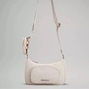 Lululemon white opal crossbody bag nano pouch new with tags